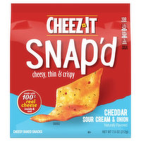 Cheez-It Cheesy Baked Snacks, Cheddar Sour Cream & Onion, 7.5 Ounce