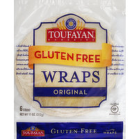 Toufayan Wraps, Gluten Free, Original, 6 Each