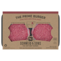 Schweid & Sons Beef Chuck Burgers, Ground, The Prime Burger