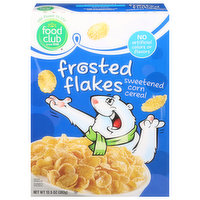 Food Club Cereal, Frosted Flakes, 13.5 Ounce