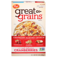 Great Grains Cereal, Cranberry Almond Crunch, 14 Ounce