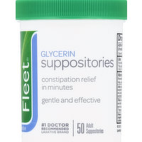 Fleet Glycerin Suppositories, Adult, 50 Each