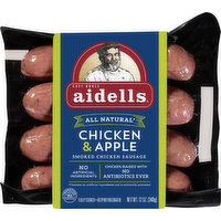 Aidells Chicken Sausage, Chicken & Apple, Smoked, 12 Ounce