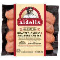 Aidells Aidells® Smoked Chicken Sausage, Roasted Garlic & Gruyere Cheese, 12 oz. (4 Fully Cooked Links), 12 Ounce