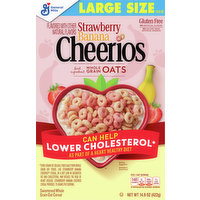 Cheerios Cereal, Strawberry Banana, Large Size, 14.9 Ounce