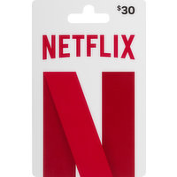 Netflix Gift Card, $30, 1 Each