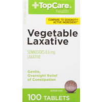 TopCare Vegetable Laxative, Tablets, 100 Each