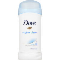 Dove Anti-Perspirant Deodorant, Original Clean, Invisible Solid, 24h, 2.6 Ounce