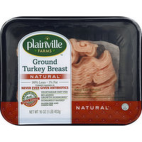 Plainville Farms Turkey, Breast, Ground, 99% Lean/1% Fat, 16 Ounce