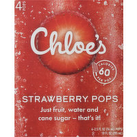 Chloe's Pops, Strawberry, 4 Each