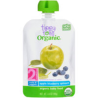 Tippy Toes Apple Blueberry Spinach Organic Baby Food, 3.5 Ounce