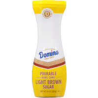 Domino Sugar, Light Brown, Pure Cane, Pourable, 10 Ounce