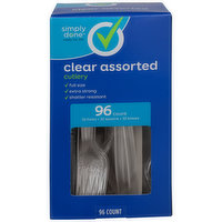 Simply Done Assorted Cutlery, Clear, 96 Each