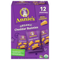 Annie's Baked Crackers, Organic, Cheddar Bunnies, 12 Each