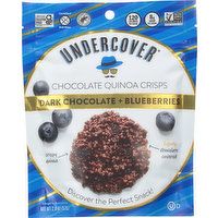 Undercover Chocolate Quinoa Crisps, Dark Chocolate + Blueberries, 2 Ounce