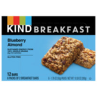Kind Breakfast Bars, Blueberry Almond, 6 Pack, 6 Each