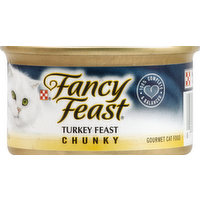 Fancy Feast Cat Food, Gourmet, Chunky, Turkey Feast, 3 Ounce