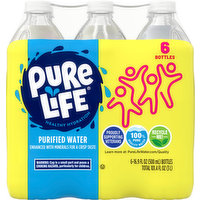 Pure Life Water, Purified, 6 Each