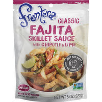 Frontera Skillet Sauce, with Chipotle & Lime, Fajita, Classic, Medium, 8 Ounce