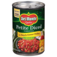 Del Monte Tomatoes, Petite Diced, Mild, 14.5 Ounce