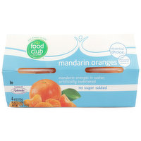 Food Club No Sugar Added Mandarin Oranges In Water, 16 Ounce
