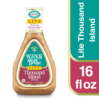 Ken's Steak House Dressing, Lite, Thousand Island, 16 Fluid ounce