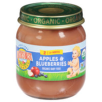 Earth's Best Baby Food, Apples & Blueberries, 2 (6+ Months), 4 Ounce