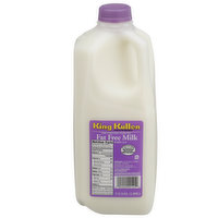 King Kullen Fat Free Milk, 0.5 Gallon