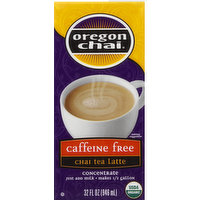 Oregon Chai Chai Tea Latte, Concentrate, Caffeine Free, 32 Ounce