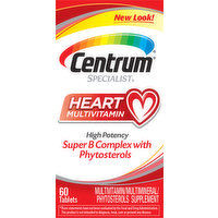 Centrum Heart Multivitamin, High Potency, Tablets, 60 Each