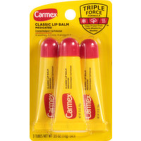 Carmex Lip Balm, Classic, Medicated, 3 Each