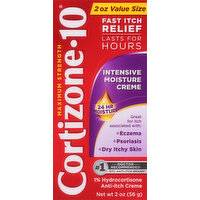 Cortizone-10 Anti-Itch Creme, Maximum Strength, Intensive Moisture Creme, Value Size, 2 Ounce
