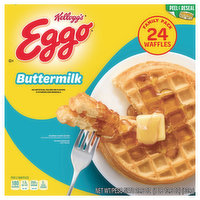 Eggo Waffles, Buttermilk, Family Pack, 24 Each