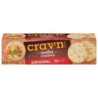 Crav'n Flavor Crackers, Water, Original, 4.4 Ounce