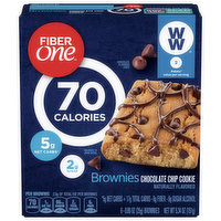 Fiber One Brownies, Chocolate Chip Cookie, 6 Each