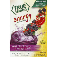 True Lemon Drink Mix, Wild Blackberry Pomegranate, 6 Each