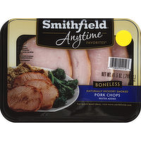 Smithfield Pork, Boneless, Hickory Smoked, Chops, 11.5 Ounce