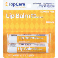TopCare Lip Balm, Skin Protectant, Original, 2 Each