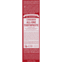 Dr. Bronner's Toothpaste, All-One, Cinnamon, 5 Ounce