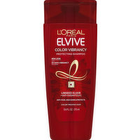 L'Oreal Shampoo, Protecting, Color Vibrancy, Linseed Elixir + Anti-Oxidants [UV], 12.6 Ounce