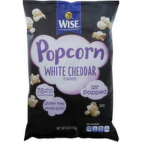 Wise Popcorn, Air Popped, White Cheddar Flavored, 6 Ounce