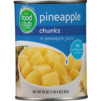 Food Club Pineapple Chunks, 20 Ounce