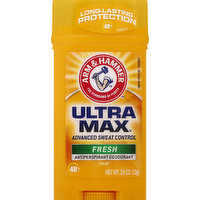Arm & Hammer Antiperspirant Deodorant, Fresh, Solid, 2.6 Ounce