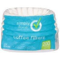 Simply Done Coffee Filters, 200 Each