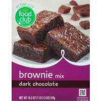 Food Club Brownie Mix, Dark Chocolate, 18.3 Ounce