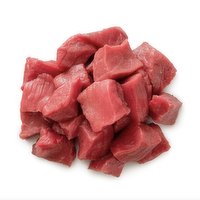  USDA Choice Boneless Beef Top Round Cubes, 1 Pound