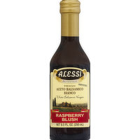 Alessi Vinegar, White Balsamic, Raspberry Blush, 8.5 Ounce