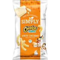 Cheetos Cheese Flavored Snacks, White Cheddar, Puffs, 8 Ounce