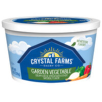 Crystal Farms Cream Cheese Spread, Garden Vegetable, 8 Ounce