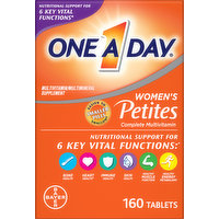 One A Day Complete Multivitamin, Women's, Petites, Tablets, 160 Each